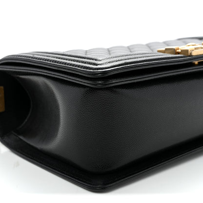 Chanel Caviar Quilted Medium Boy Flap Black 9 of 10