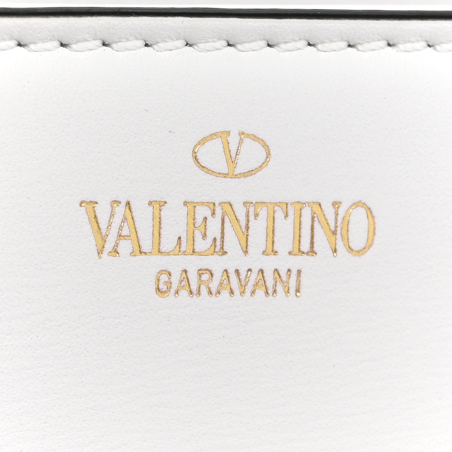 Calfskin Small Vlogo Chain Shoulder Bag Optic White