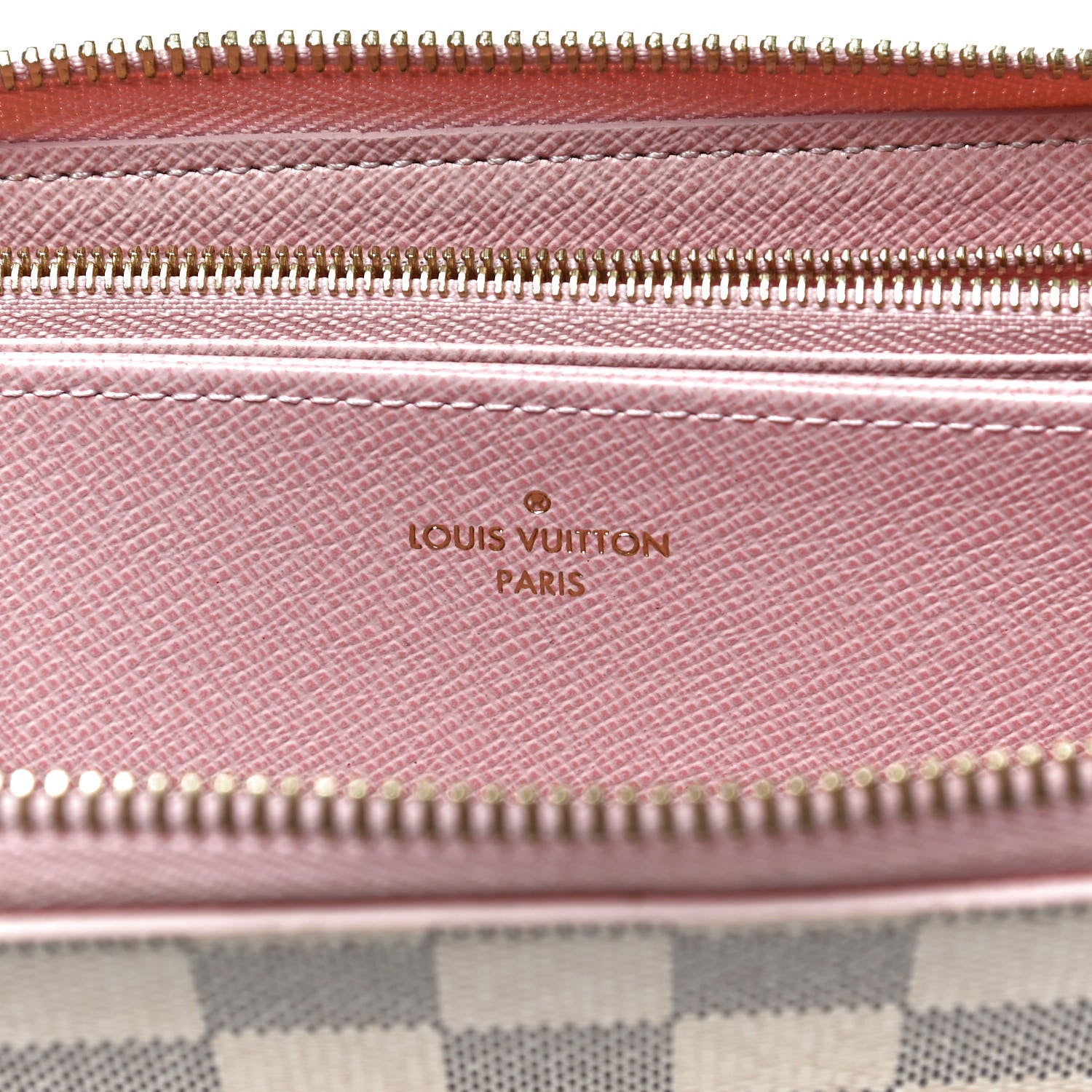 Louis Vuitton Damier Azur Zippy Wallet Rose Ballerine 6 of 9
