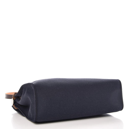 Hermes Toile Vache Hunter Herbag Zip PM 31 Bleu Marine Ebene 5 of 13
