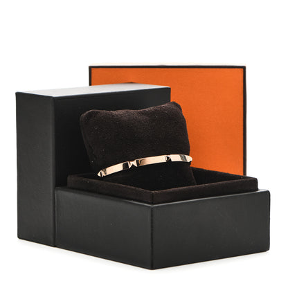 Hermes 18K Rose Gold Mini Clous Bracelet SH 5 of 5