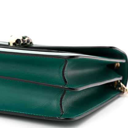 Bulgari Calfskin Serpenti Forever Shoulder Bag Emerald Green 16 of 17
