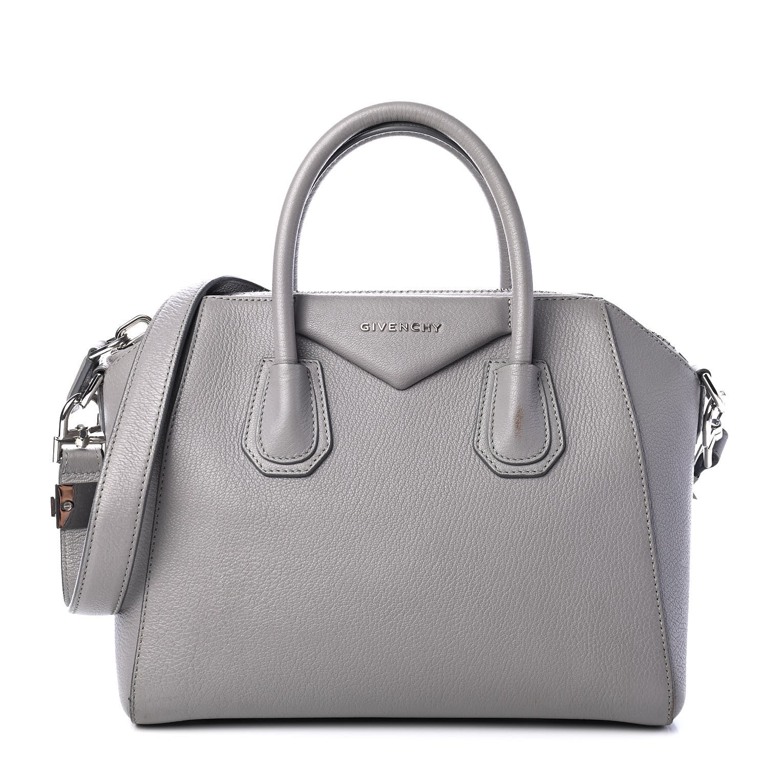 Givenchy Sugar Goatskin Small Antigona Pearl Grey 1 of 12