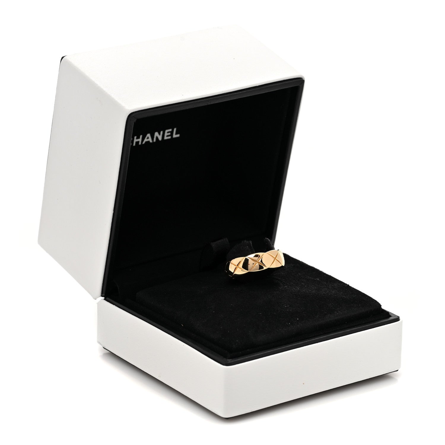 Chanel 18K Beige Gold Small Coco Crush Ring 55 7.5 6 of 6