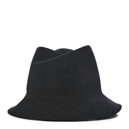Hermes Rabbit Felt Hat 56 Black 1 of 5