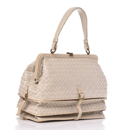 Bottega Veneta Nappa Intrecciato Ayers Frame Bag Cream 3 of 12