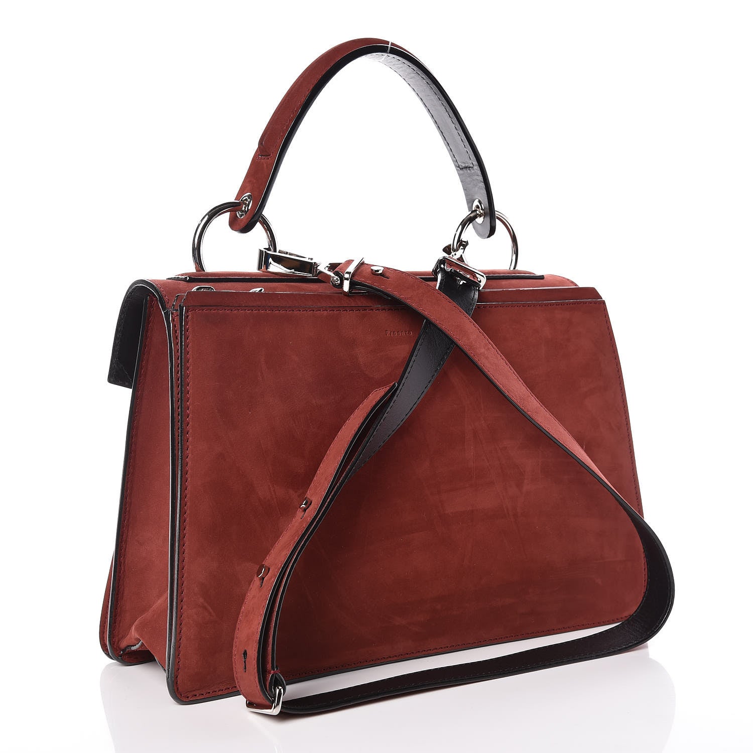 Proenza Schouler Nubuck Medium Hava Top Handle Bag Midnight Plum 3 of 14