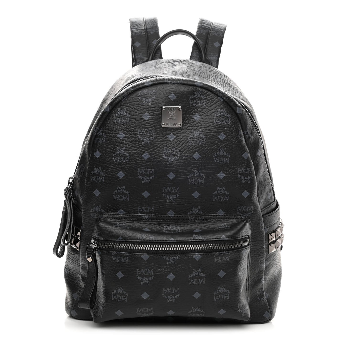 Visetos Medium Side Studs Stark Backpack Black
