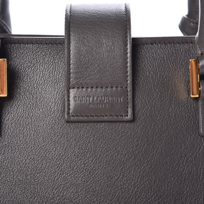 Saint Laurent Calfskin Small Monogram Cabas Grey 9 of 11