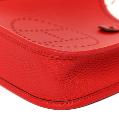 Hermes Taurillon Clemence Evelyne TPM Rouge De Coeur 9 of 11