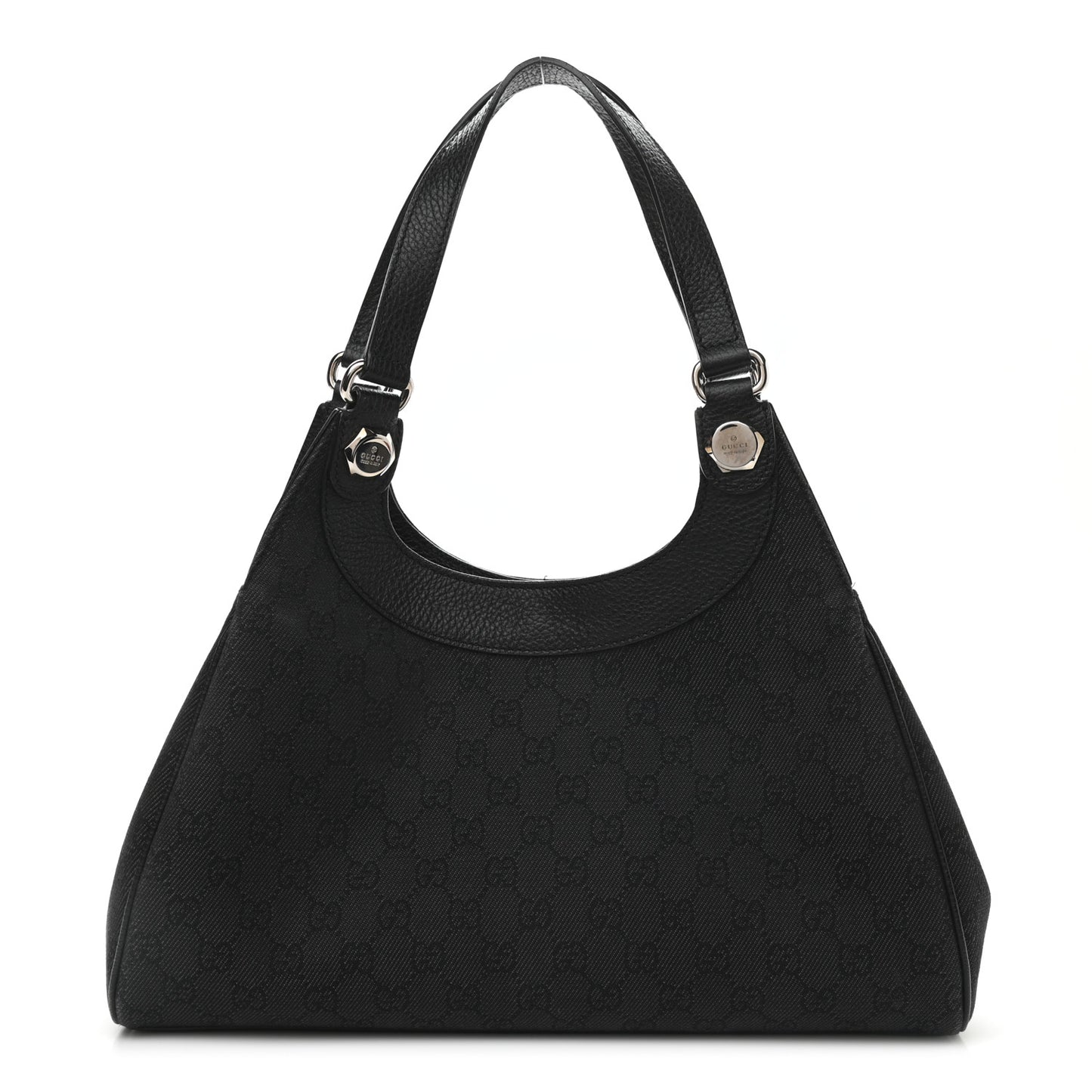 Monogram Medium Charmy Shoulder Bag Black