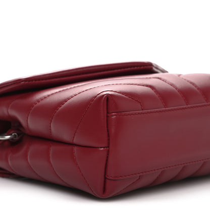 Saint Laurent Calfskin Y Quilted Monogram Toy Loulou Crossbody Bag New Lipstick 10 of 11
