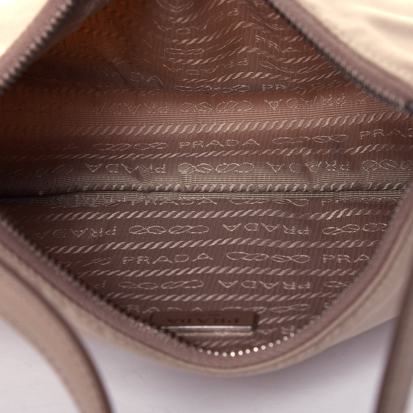 Re-Nylon Saffiano Mini Re-Edition 2005 Bag Cammeo