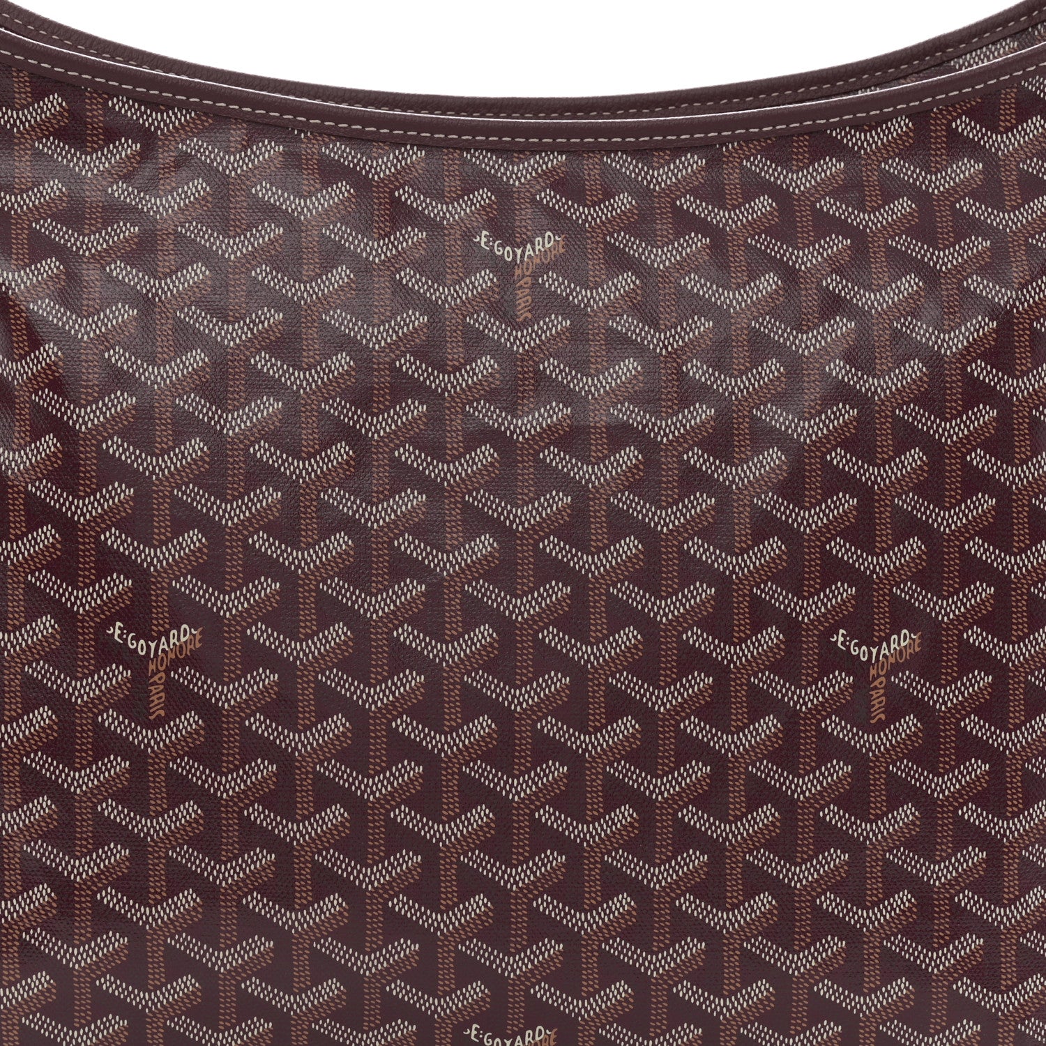 Goyard Goyardine Boheme Hobo Burgundy 9 of 12