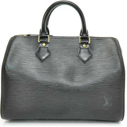 Louis Vuitton Epi Speedy 25 Black 4 of 9