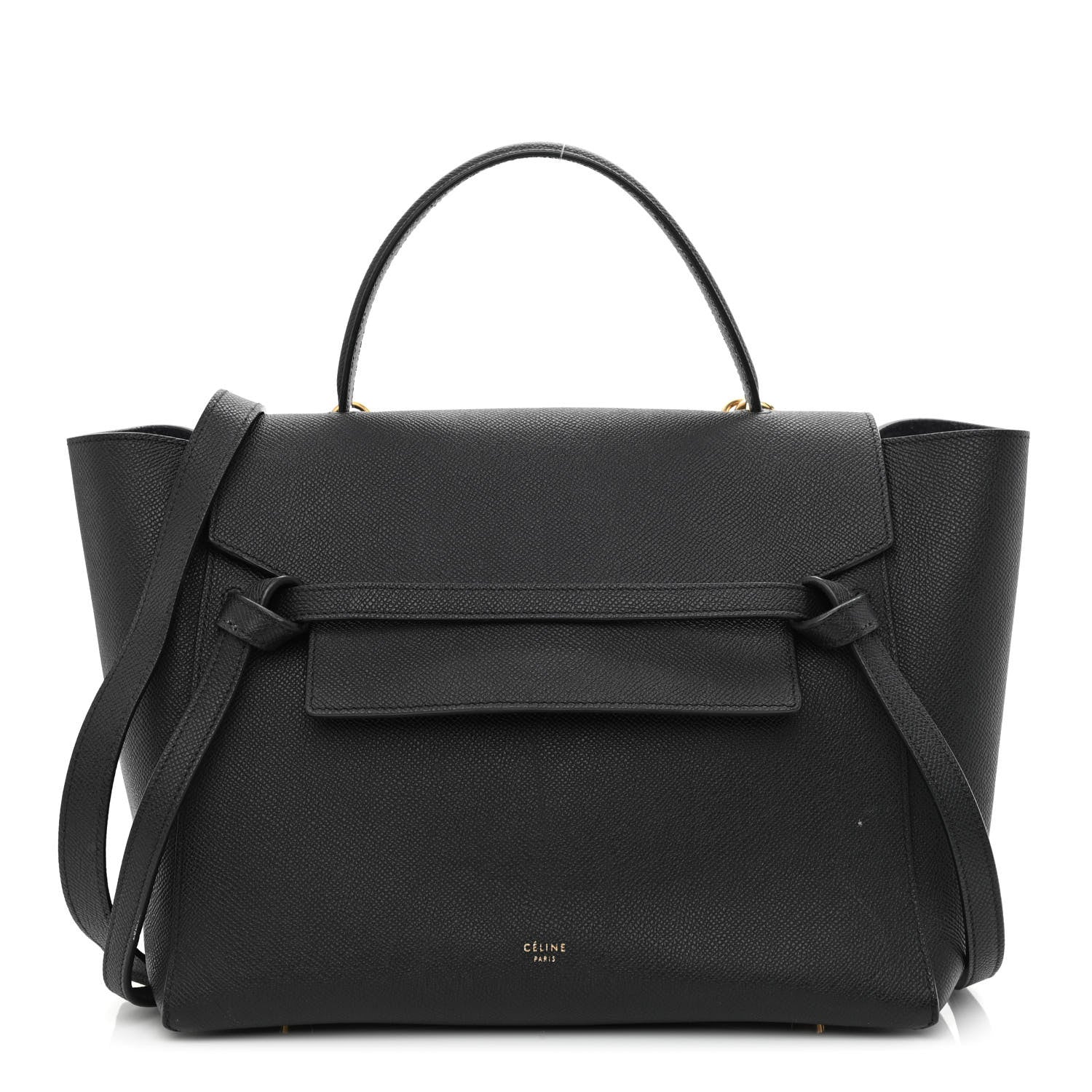 Celine Grained Calfskin Mini Belt Bag Black 1 of 13