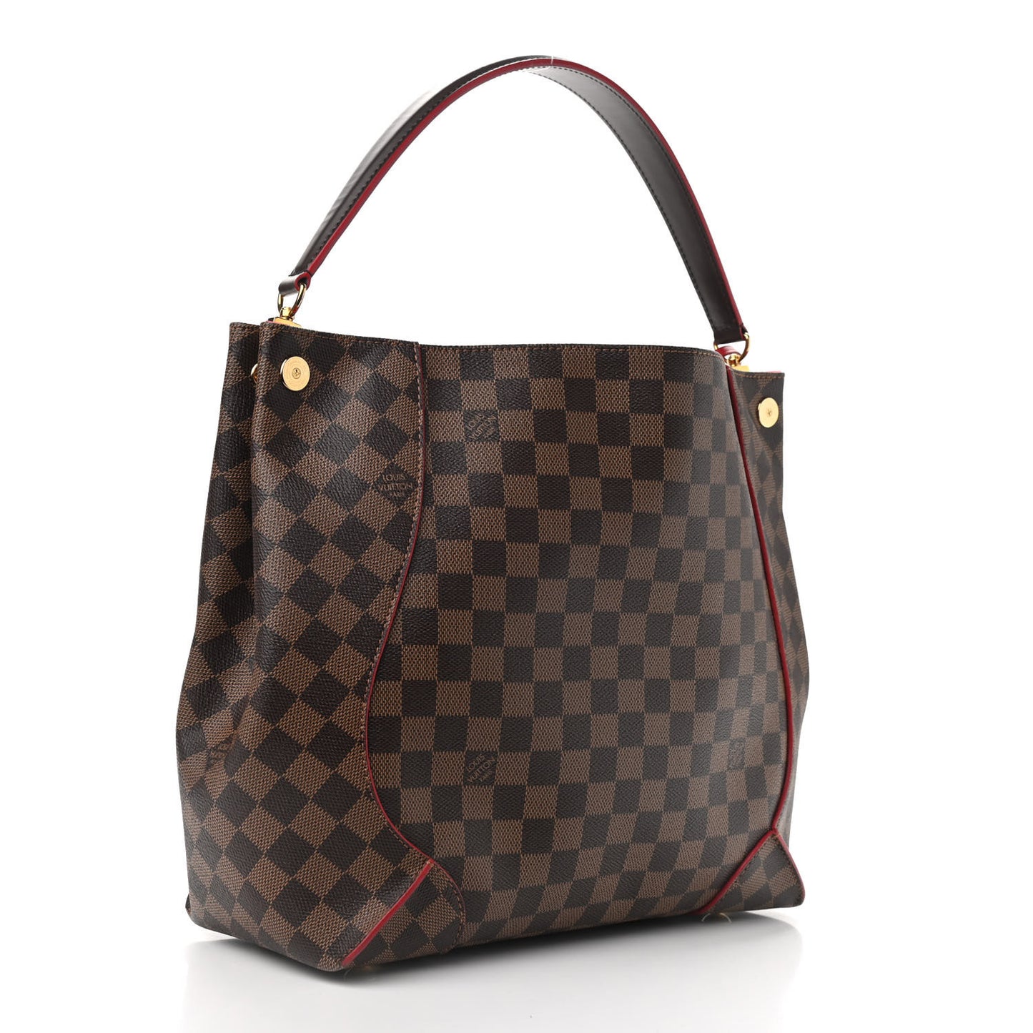 Damier Ebene Caissa Hobo Cherry