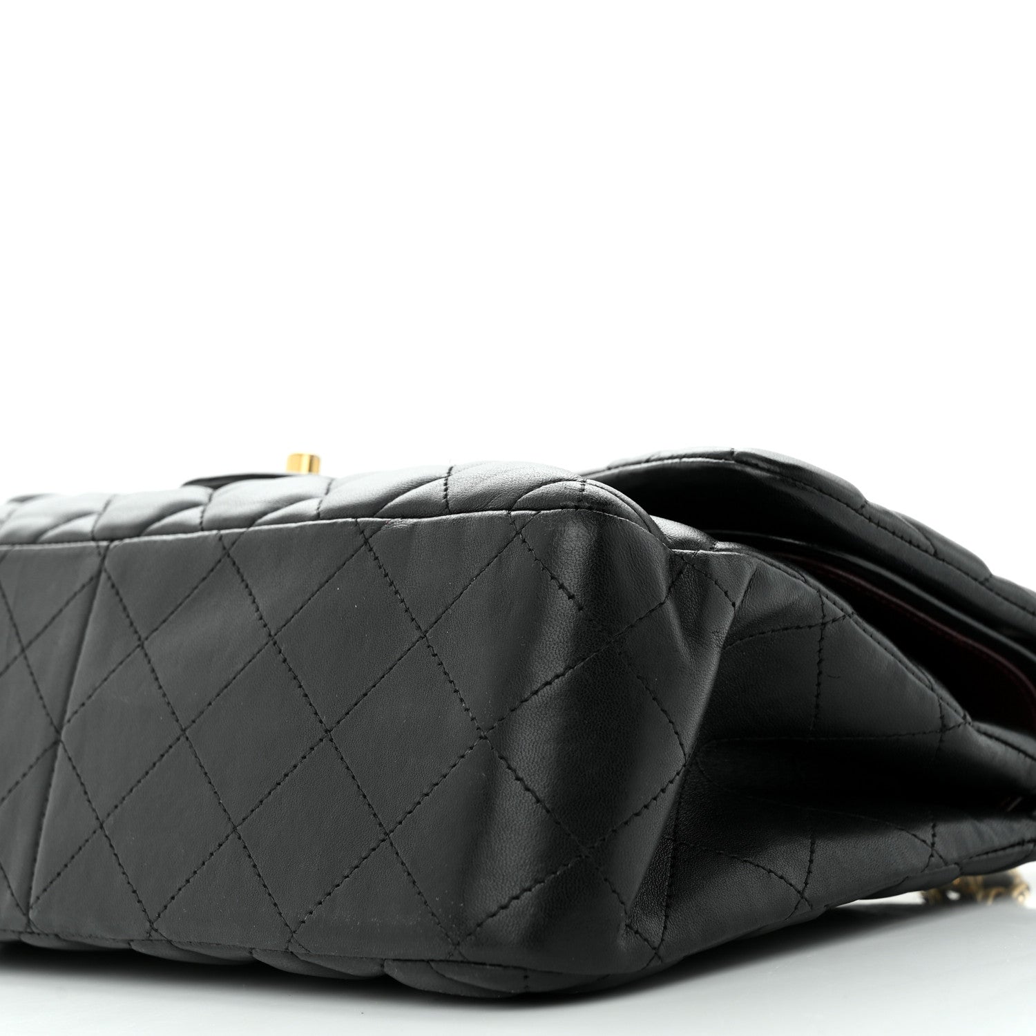 Chanel Lambskin Quilted Jumbo Double Flap Black 10 of 15