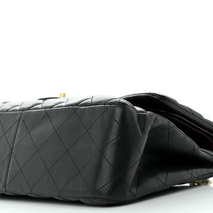 Chanel Lambskin Quilted Jumbo Double Flap Black 10 of 15