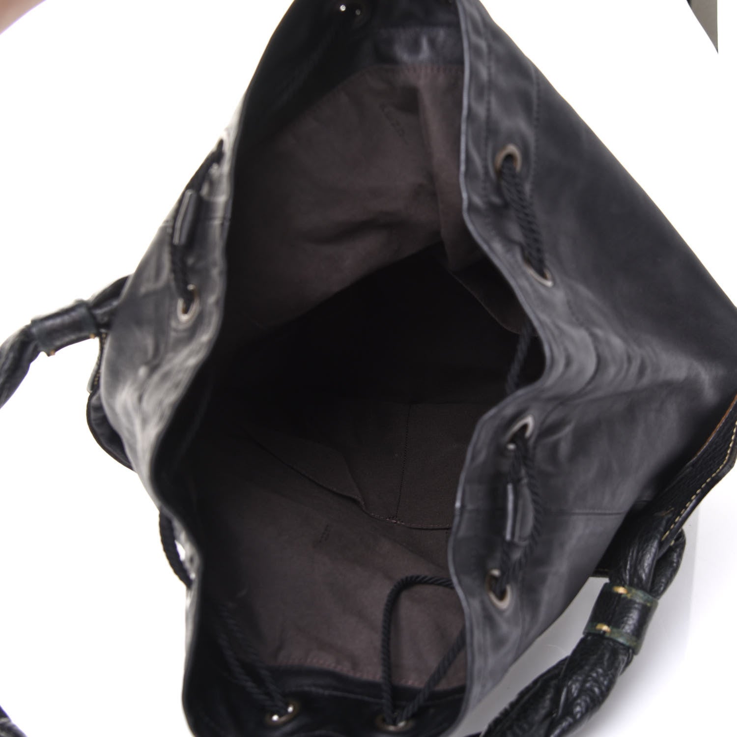 Fendi Vitello Palazzo Bucket Bag Black 7 of 23