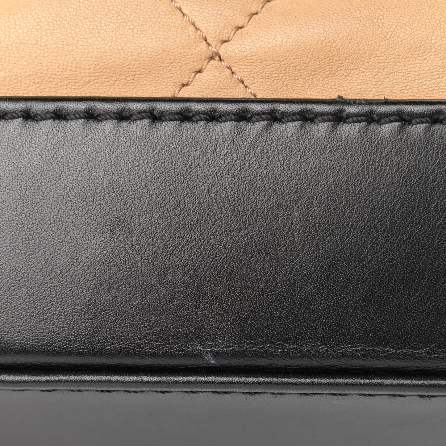Calfskin Quilted VIP Flap Beige Black