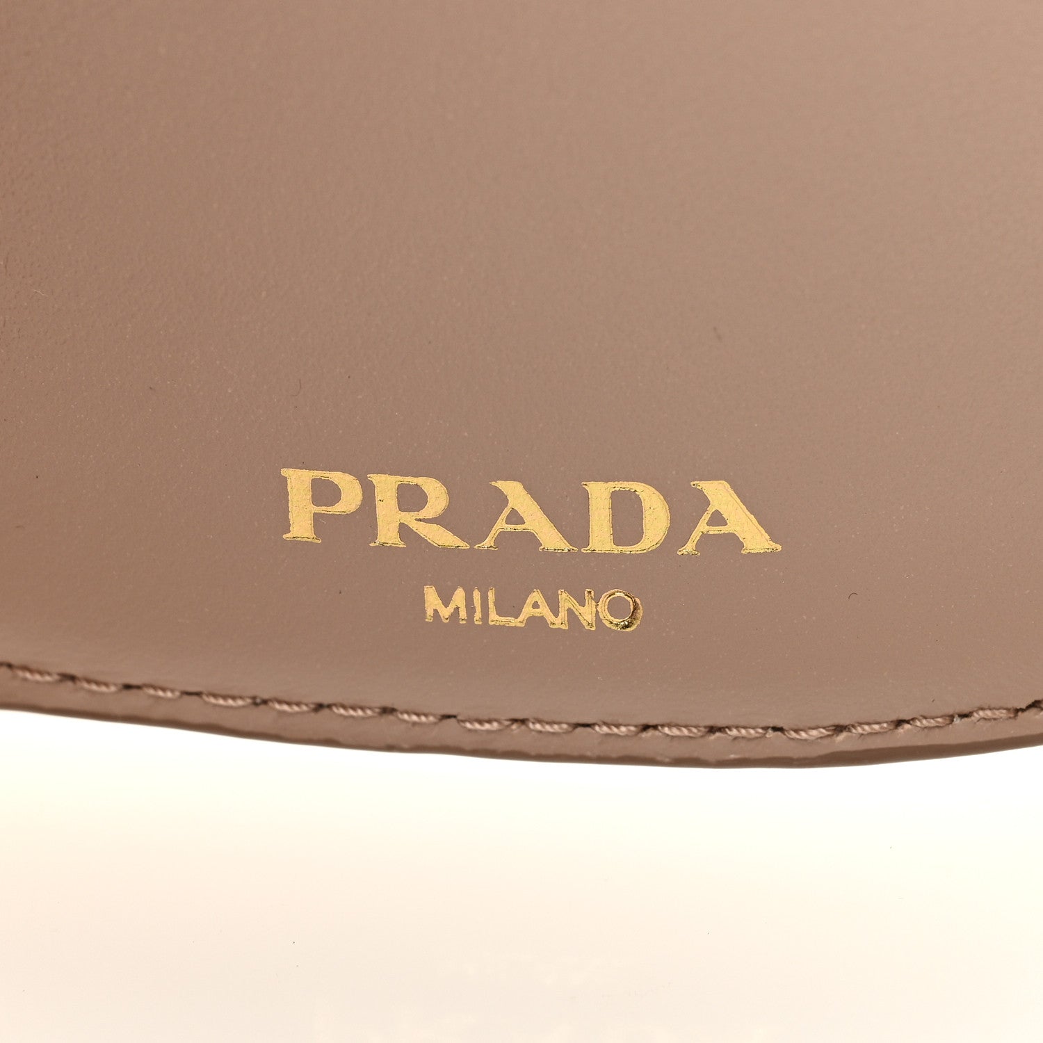 Prada Vitello Move Metal Small Tri-Fold Wallet Cipria 7 of 7