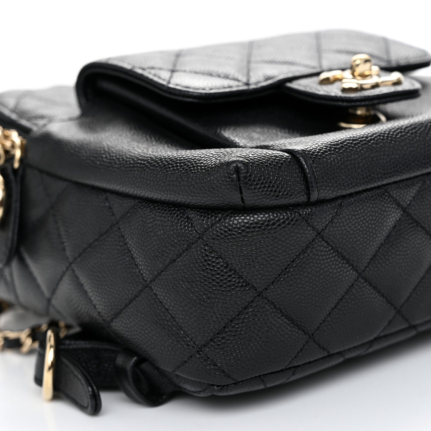 Caviar Quilted Small CC Day Backpack Black