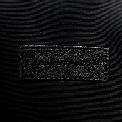 Saint Laurent Lambskin Monogram Medium Sade Puffer Pouch Black 7 of 10