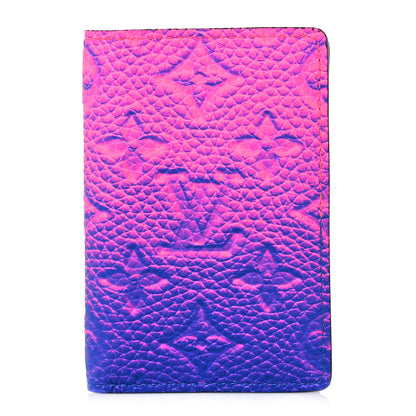 Louis Vuitton Taurillon Illusion Pocket Organizer Bleu Rose 1 of 7
