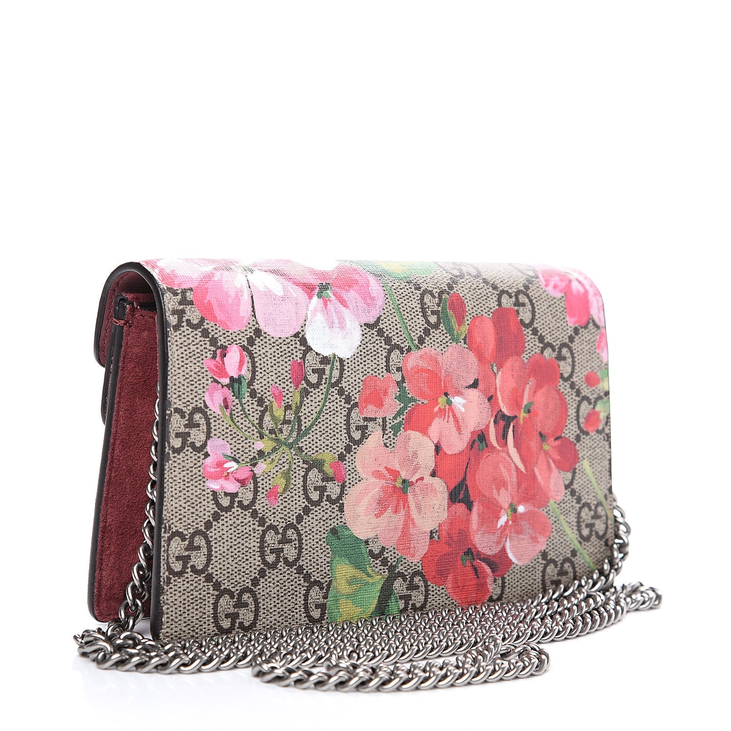 GG Supreme Monogram Blooms Super Mini Dionysus Shoulder Bag Beige Multicolor Dry Rose