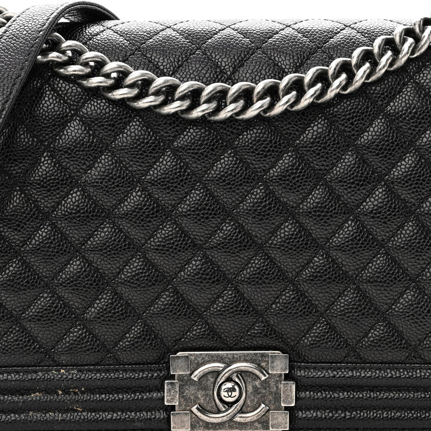 Caviar Quilted New Medium Boy Flap Black
