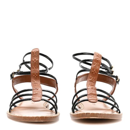 Louis Vuitton Calfskin Key West Sandals 39 Brown 3 of 8