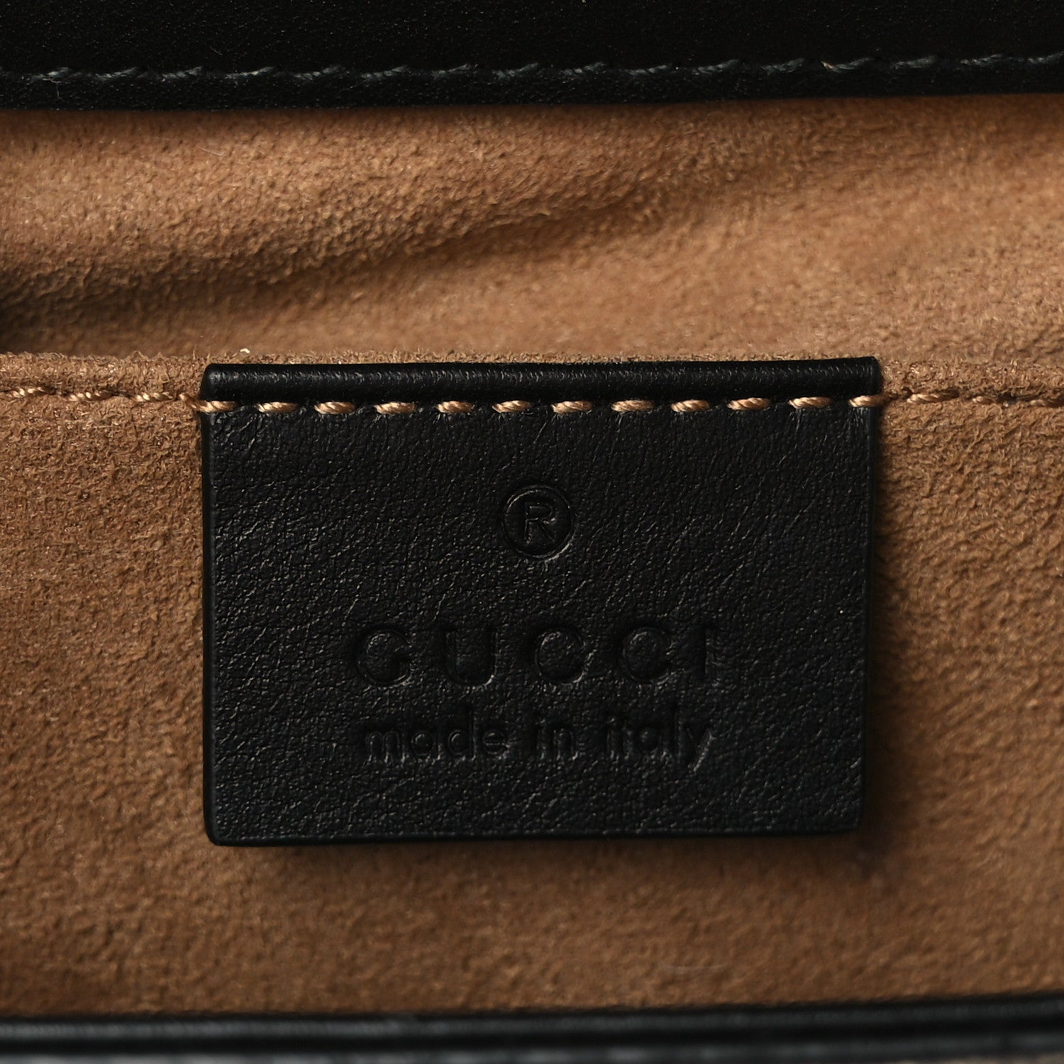 Gucci GG Supreme Monogram Calfskin Small Padlock Shoulder Bag Beige Black Cuir 5 of 10