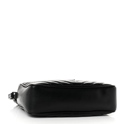 Saint Laurent Calfskin Matelasse Monogram Monochrome Lou Camera Bag Black 4 of 10