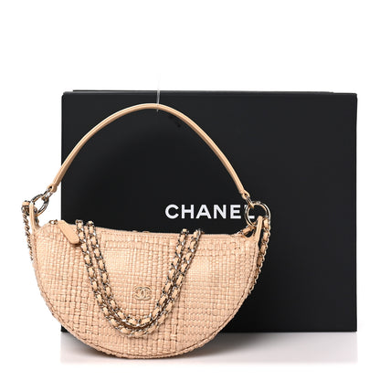 Chanel Raffia Other Shape With Chain Beige 11 of 11