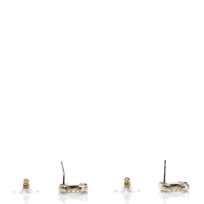 Chanel Crystal CC Large Earrings Gold 4 of 6