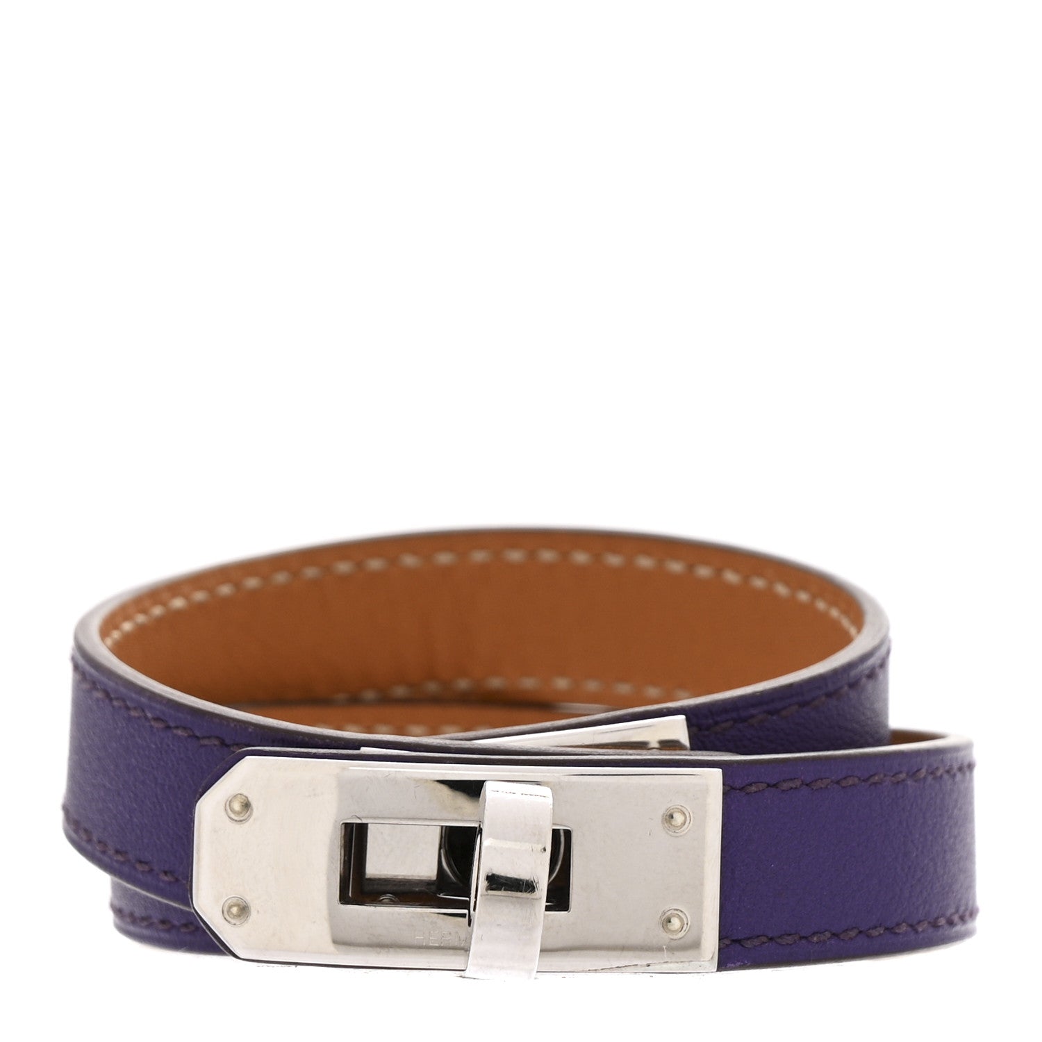 Hermes Swift Kelly Double Tour Bracelet S Iris 1 of 6