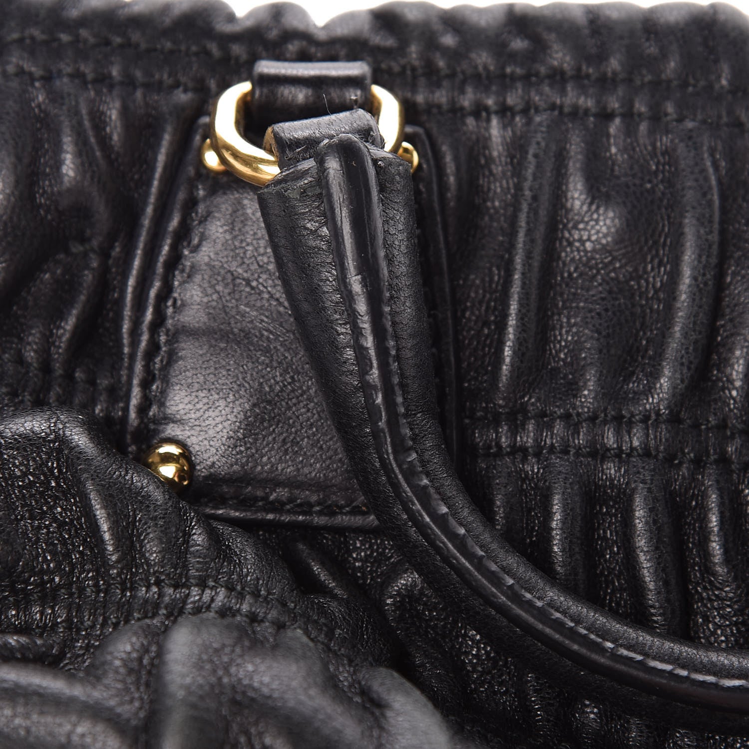 Prada Nappa Gaufre Mini Crossbody Bag Black 11 of 16