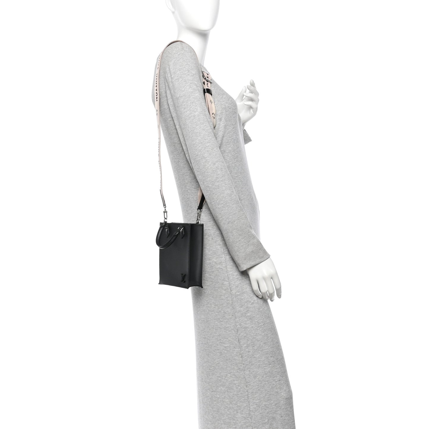 Epi Jacquard Petit Sac Plat Black