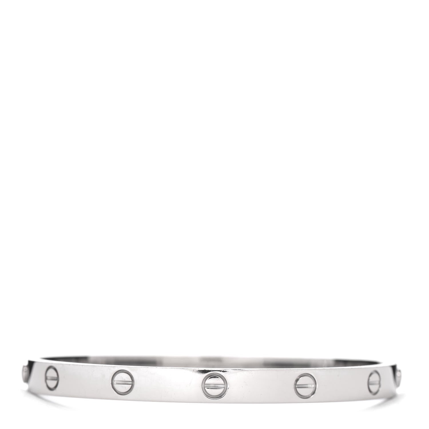 Cartier 18K White Gold LOVE Bracelet 19 3 of 4
