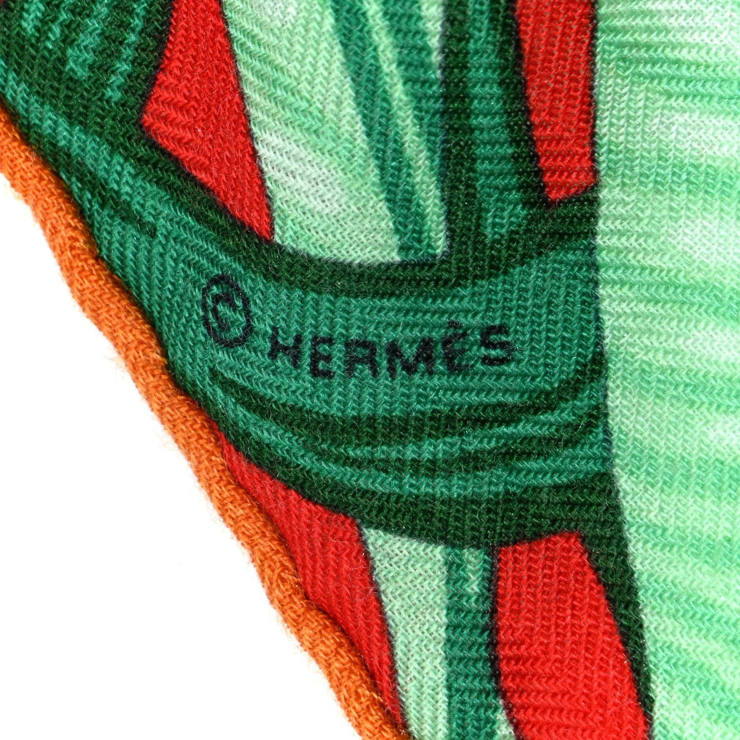 Hermes Cashmere Silk Jaguar Quetzal Shawl 140 Fuchsia Vert Jaune D'Or 3 of 5