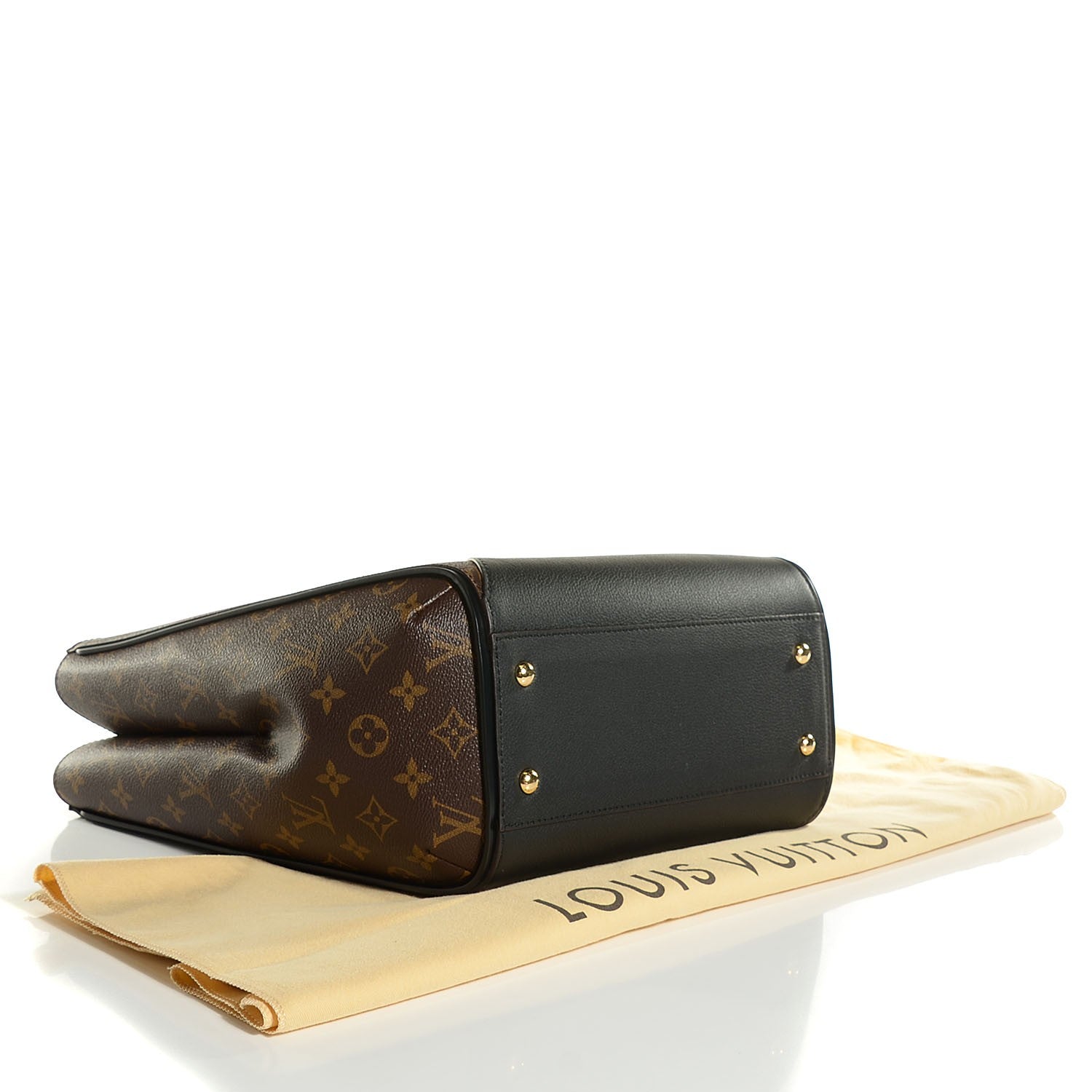 Louis Vuitton Calfskin Monogram Kimono Tote Black 4 of 7