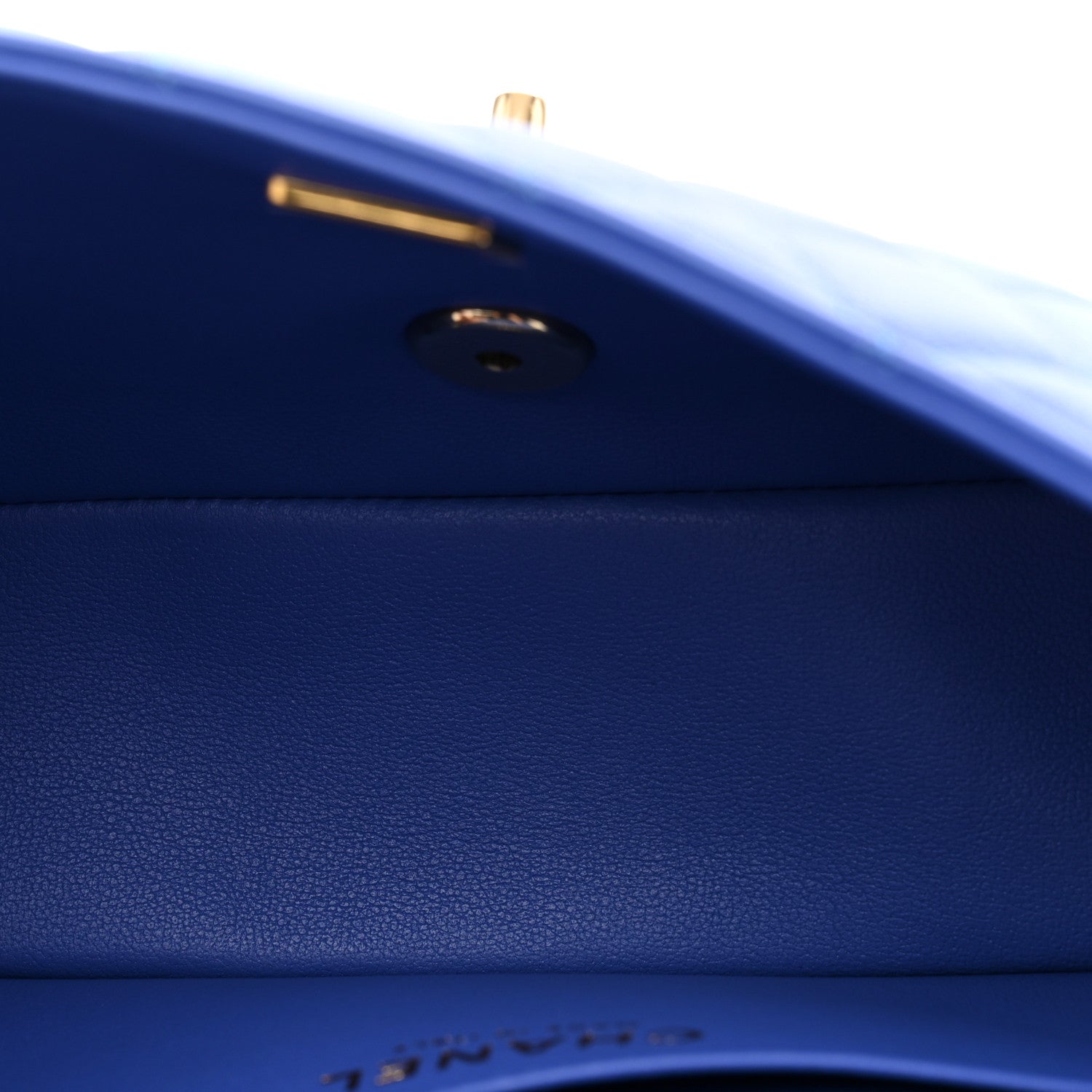 Chanel Lambskin Quilted Mini Hollywood Charms Rectangular Flap Blue 5 of 12