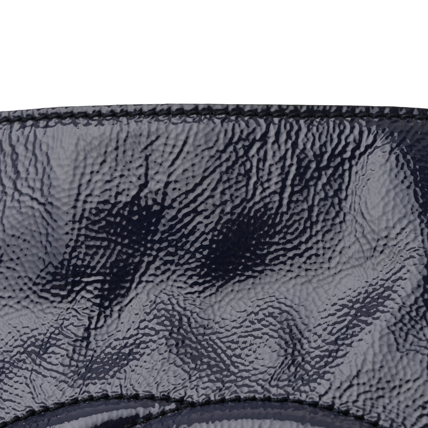 Gucci Vernice Naplack  Medium Soho Chain Shoulder Bag Uniform Blue 8 of 11