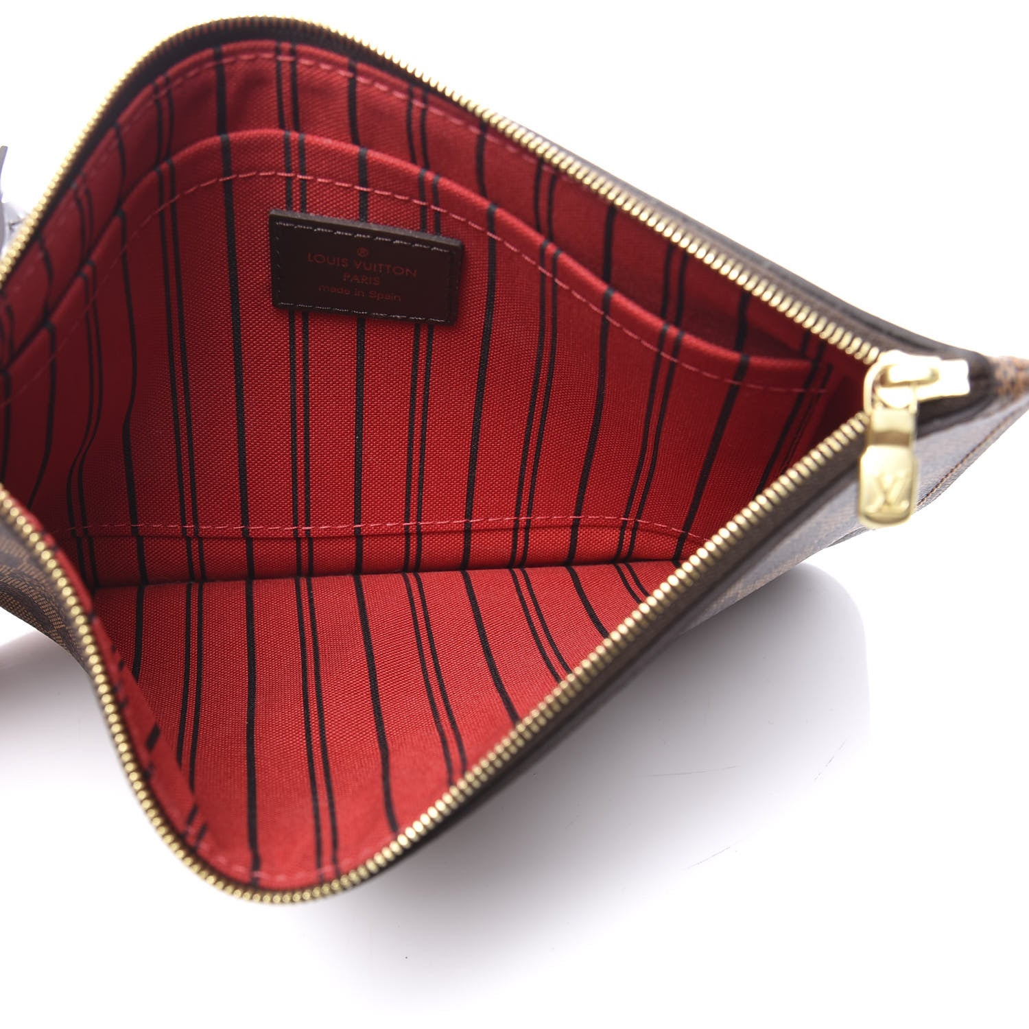 Louis Vuitton Damier Ebene Neverfull MM GM Pochette 4 of 8