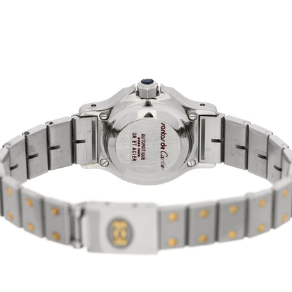 Cartier Stainless Steel 18K Yellow Gold 25mm Santos Octagon Automatic Watch 4 of 6