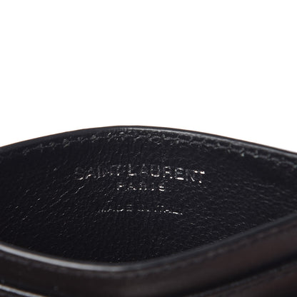 Saint Laurent Calfskin Y Quilted Monogram LouLou Credit Card Case Black 6 of 8