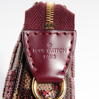 Louis Vuitton Damier Paillettes Mini Pochette Accessories Red 8 of 9