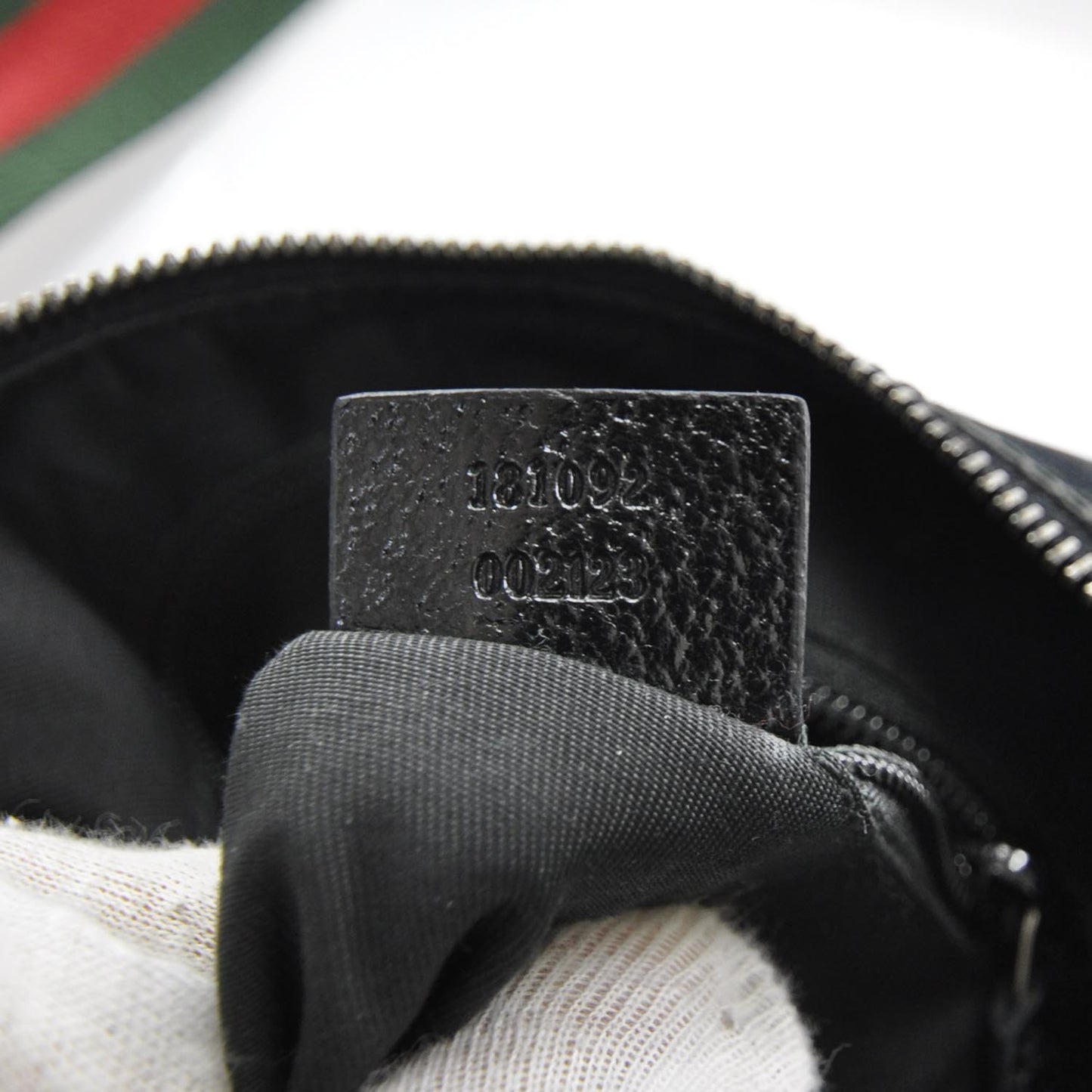 Monogram Web Medium Half Moon Hobo Black