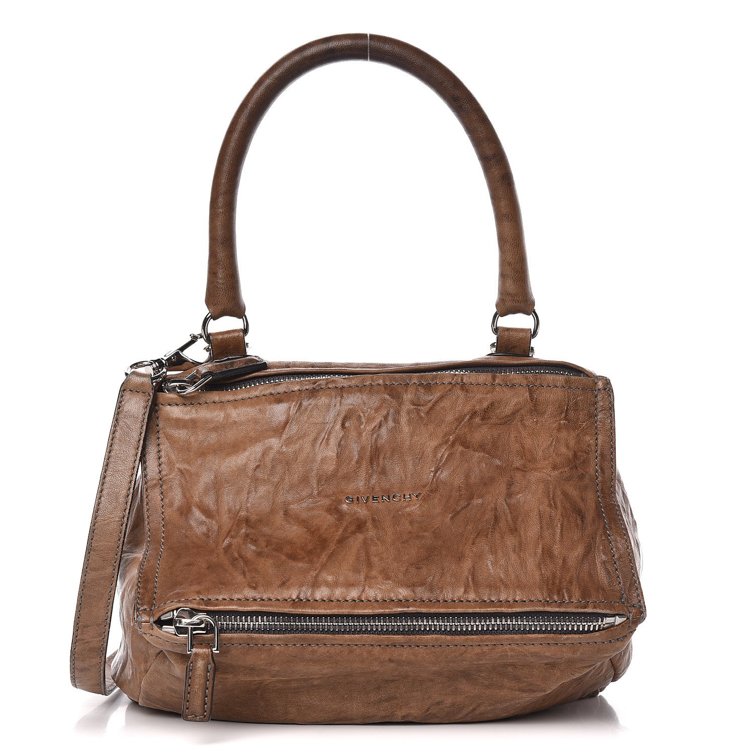 Givenchy Tumbled Sheepskin Small Pandora Brown 1 of 19